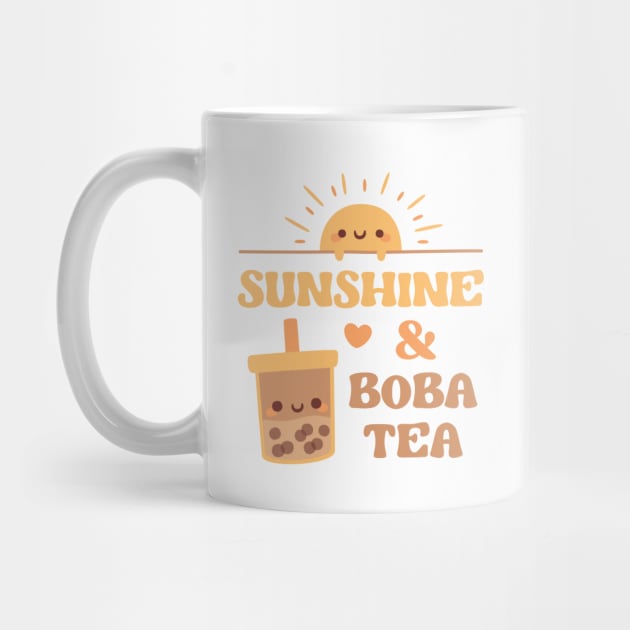 Cute Love Sunshine And Boba Tea by rustydoodle